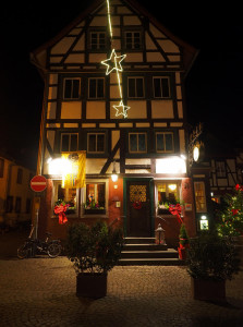 Die geschmueckte Innenstadt