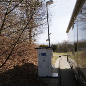 Stellplatz gesperrt, aber VE-Station zugänglich